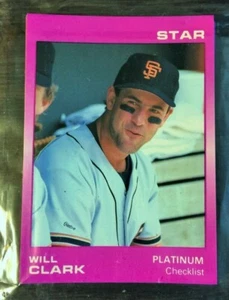 1988 Star Company WILL CLARK Limited Edition PLATINUM Set #/1,000 Printed - Picture 1 of 4
