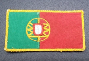 VINTAGE PORTUGAL PORTUGESE FLAG CHEST CREST UNIFORM PATCH EMBROIDERED - Picture 1 of 2