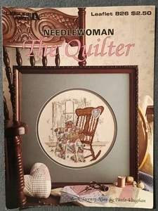 Folleto de Artes de Ocio 826 Needlewoman The Quilter patrón de punto de cruz - Imagen 1 de 3