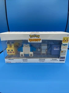 Pokemon Quest Figures 4 Pack Pikachu Snorlax Marowak Gengar - Picture 1 of 8