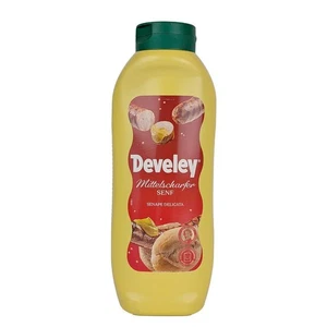 DEVELEY Mittelscharfer Senf cremiger Tafelsenf Mustard ohne Zusätze 16x875ml - Picture 1 of 7