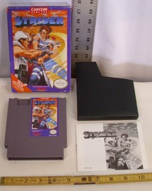 NINTENDO NES CAPCOM STRIDER GAME 1989 BOXED