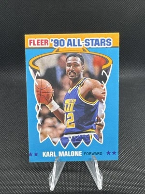 Fleer All-Stars #7 1990-91 Karl Malone Utah Jazz casi nuevo-como nuevo Foto 1 de 2