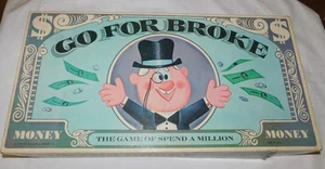 Vintage Go For Broke Board Game Selchow & Righter 1965 No. 58 - Picture 1 of 7