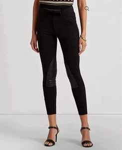 Ralph Lauren Women's Black Ponte Riding Pants Size XL NEW - Picture 1 of 9