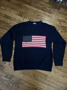 SUÉTER ESTRELLA Y RAYAS EE. UU. ANILLOS OLÍMPICOS BANDERA AMERICANA talla M - Imagen 1 de 5