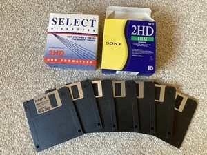 Floppy disks 3.5" 2HD New. Select x10 sealed. Sony x7 part box - Picture 1 of 1