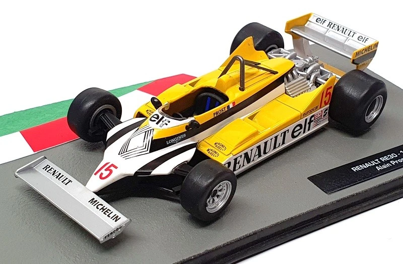 Altaya Escala 1/43 91024D - F1 Renault RE30 1981 #15 A. Prost - Amarillo/Blanco Foto 1 de 4
