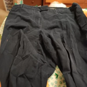 Talbots schwarze Hosen Größe 20 gerade Beine hoher Bund - Bild 1 von 4