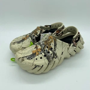 Zueco Crocs Realtree Edge Eco sin cordones al aire libre beige camuflaje talla 9 para hombre - Imagen 1 de 6