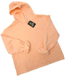 Art Class Kids Peach Fleece Raw Edge Boxy Hooded Sweatshirt Kids Size XXL (18) - Picture 1 of 5