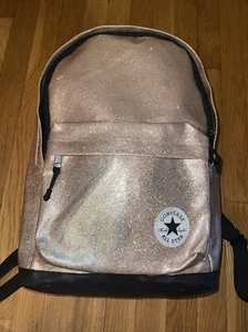 CONVERSE All Star Large Rucksack Rosegold Glitzer Super Sparkle Selten Fund GUC - Bild 1 von 19