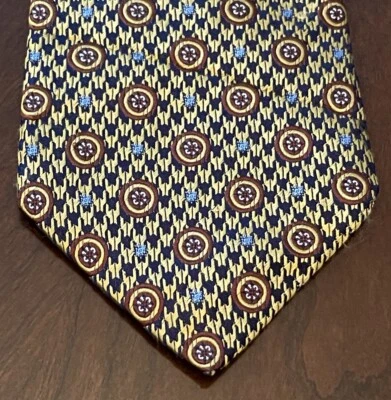 Corbata larga para hombre Jonathan hecha a mano pata de gallo 100 % seda Foto 1 de 4