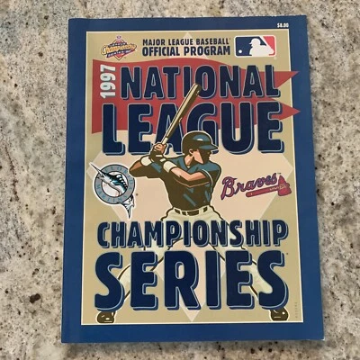 1997 Atlanta Braves v Florida Marlins NL Championship Series Baseball Program - Image 1 of 4
