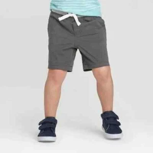 Cat & Jack Toddler Boys' Chino Shorts - Charcoal - 12M - Picture 1 of 1