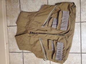 Vintage Gamehide Vest Mens Large Brown Jacket For Dove Hunting Wing Shooting - Picture 1 of 4