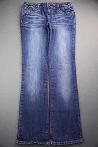 Women's Zco Jeans Boot Cut Flap Pocket Stretch Embroidered Size 9 (30x31) - Picture 1 of 8