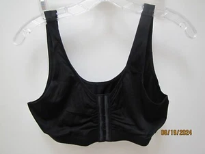 Renova Post Surgery Front Closure Bra Black New in Package M Medium Qty 2 Avail - Picture 1 of 3