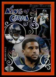 Bobby Wagner 2023 Panini Illusions King of Cards #2 naranja - Imagen 1 de 2