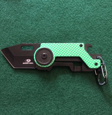 Mossy Oak Knife W/Bottle Opener Tactical Frame Lock Tanto Blade EDC - Image 1 of 4