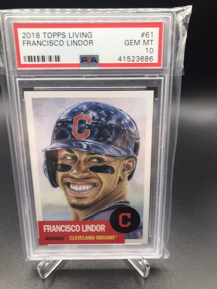 2018 TOPPS LIVING FRANCISCO LINDOR #61 PSA 10 SP /6714 🔥 Indians/Mets - Image 1 of 1