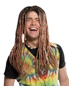 Dreadlocks Wig Brown Party Wigs Long Costume Cosplay Rapper Rasta Hair Dreads - Picture 1 of 2