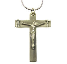 Weapons of Crucifixion Vintage Tau Crucifix Pendant on Snake Chain Necklace