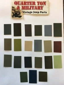 Military Paint Chip set for Gillespie Coatings  - Picture 1 of 1