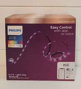 Lot Of 2 Philips 6.5ft Smart LED Light Strip 20W Wi-Fi Full Color, 1600 Lumens - Picture 1 of 4