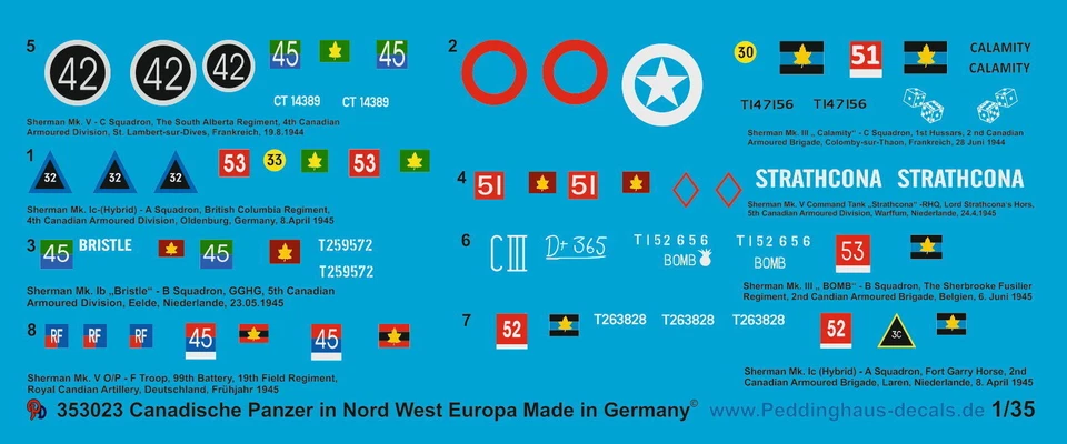 Peddinghaus 3023 1/35 Canadische Carro Armato IN Nord West Europa - Immagine 1 di 1