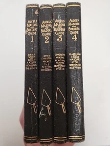 Vintage 1949 Audels Masons and Builders Guides Complete Set Vol 1,2,3,4 BH - Picture 1 of 8