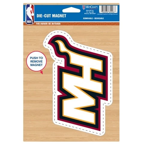 Wincraft NBA Basketball Miami Heat 6.25" x 9" Die-Cut Logo Magnet new Cover