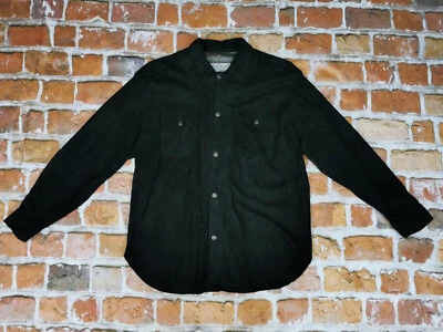 *CHEVIGNON COWBOY VINTAGE WILDLEDER LEDER HEMD*SCHWARZ*CASUAL*GR: XL*TIP TOP - Bild 1 von 4