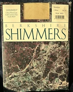 BERKSHIRE SHIMMERS 4429 ULTRA SHEER CONTROL TOP PANTYHOSE SUNSHINE SIZE 2 Plus - Picture 1 of 7