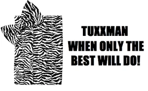 NEW Men's Cardi Zebra Print Tuxedo Tux Cummerbund Bow tie Hankie TUXXMAN - Picture 1 of 6