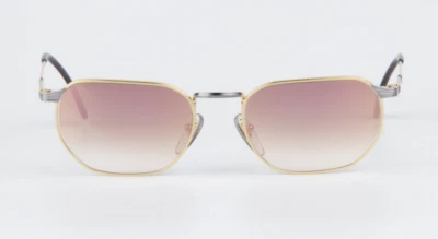 Gafas de sol personalizadas doradas plateadas Vuarnet 048 vintage gafas rosas Foto 1 de 4