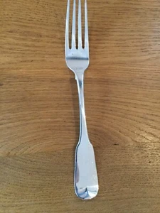 ANTIQUE SOLID IRISH SILVER TABLE FORK FIDDLE PATTERN DUBLIN 1809 - Picture 1 of 3
