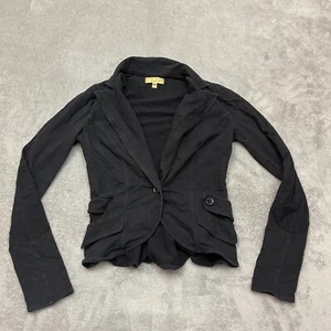 Princess Vera Wang Black One-Button Blazer Jacket Juniors Girls Medium - Picture 1 of 9