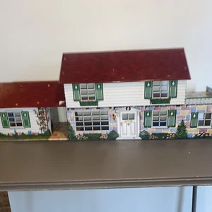 Vintage Marx Metal/Tin 2 Story Doll House - Picture 1 of 12