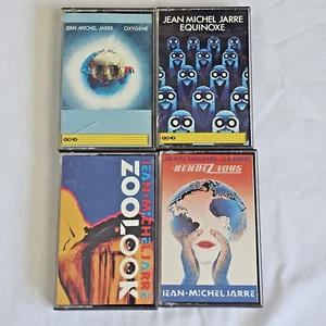 VTG Jean Michel Jarre Cassette Tapes: Oxygene, Equinoxe , Zoolook, Rendez Vous - Picture 1 of 11