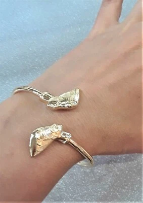 Gold Nefertity Queen Egyptian Hinged Thin Bangle Bracelet Cuff Charm Hip Hop — 第 1/4 张图片