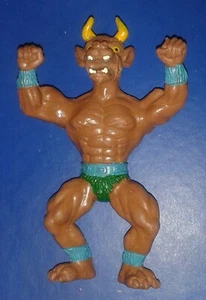 S-19 * RUBBER MINOTAUR FIGURE 1980s * SUNGOLD REMCO SEWCO GALAXY WARRIORS - Picture 1 of 3