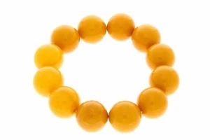 Exclusive perfect ball Genuine Baltic Amber Bracelet - BT0122 - Picture 1 of 4