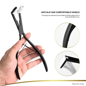 Hair Extension Tools Stainless Steel Clamp Pliers for Tape In Extensions Sealing - Picture 1 of 10