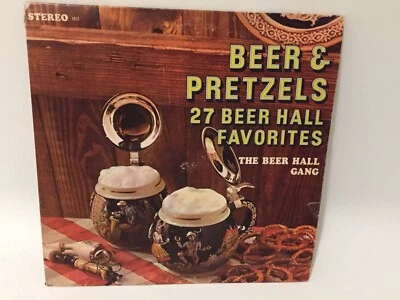 Beer & Pretzels 27 Beer Hall Favorites The Beer Hall Gang Vinyl LP Record Jazz  - Image 1 of 2
