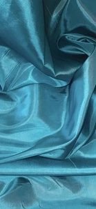 Tela de tafetán premium brillante turquesa 58’’ PRECIO POR METRO - Imagen 1 de 2