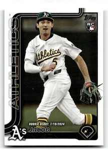 2025 Topps Update Jacob Wilson #US180 Rookie Debut RC Athletics - Picture 1 of 2