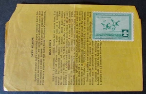 RW4 - 1937 Federal Duck Stamp on Texas Resident Hunting License - Picture 1 of 2