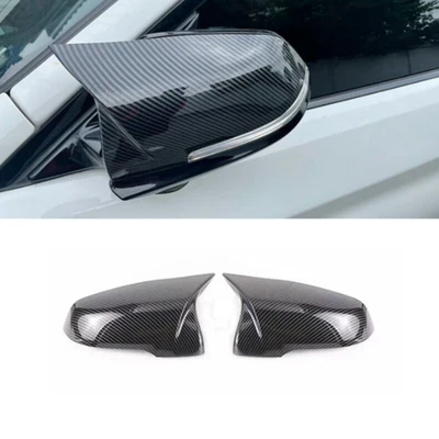 2 piezas cubiertas de tapas de espejos retrovisores de fibra de carbono ABS para Toyota Supra A90 M Style 2020-2023 Foto 1 de 4