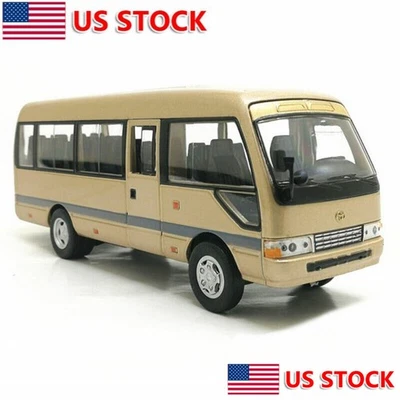 1:32 Toyota Coaster Bus Model Car Diecast Kid Toy Men Collection Kids Gifts  - Image 1 of 4